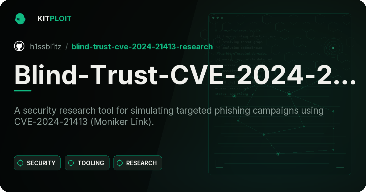 Blind-Trust-CVE-2024-21413-Research preview