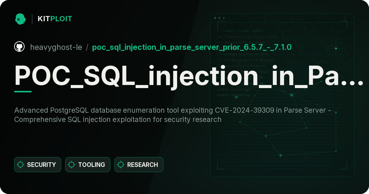 POC_SQL_injection_in_Parse_Server_prior_6.5.7_-_7.1.0 preview