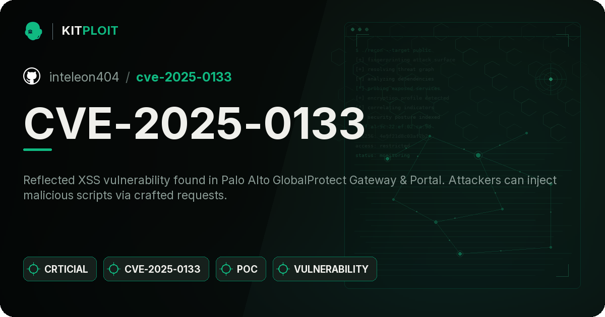 CVE-2025-0133 preview