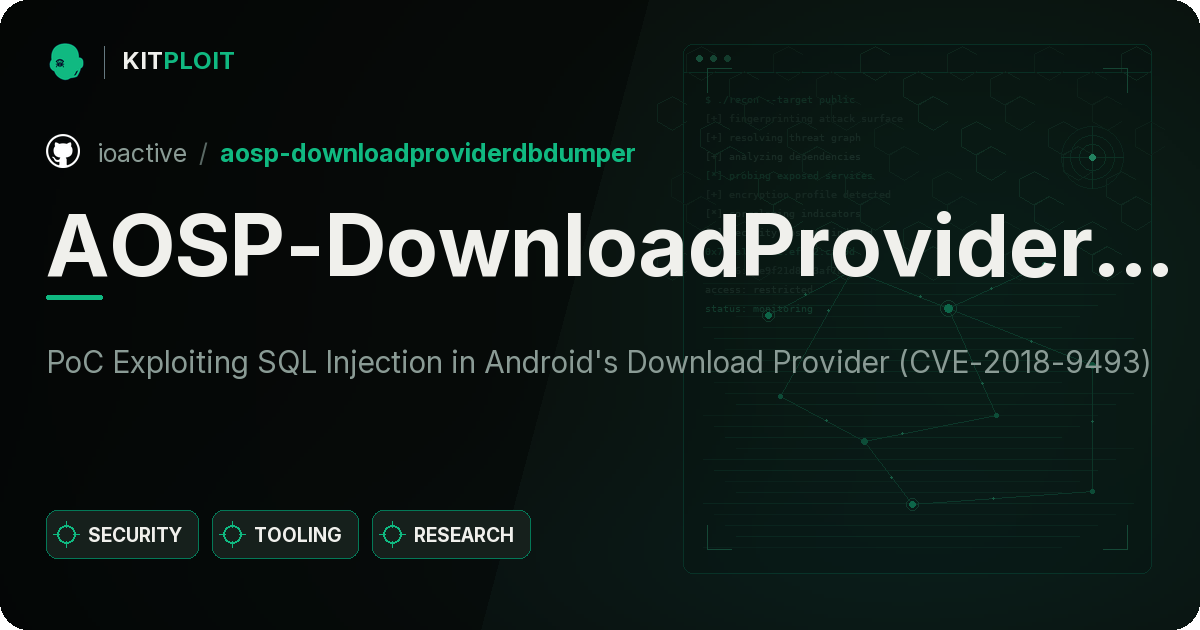 AOSP-DownloadProviderDbDumper preview