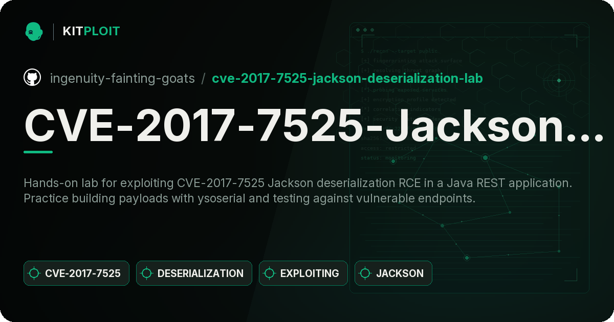 CVE-2017-7525-Jackson-Deserialization-Lab preview