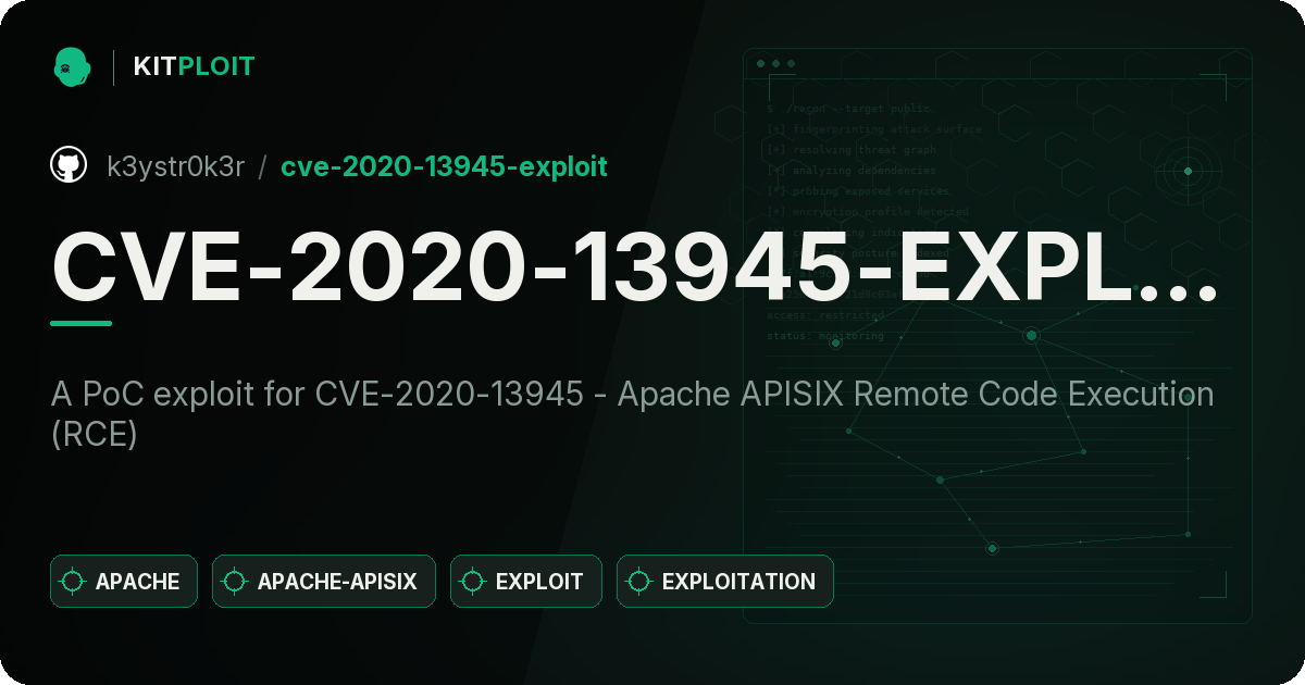 CVE-2020-13945-EXPLOIT preview