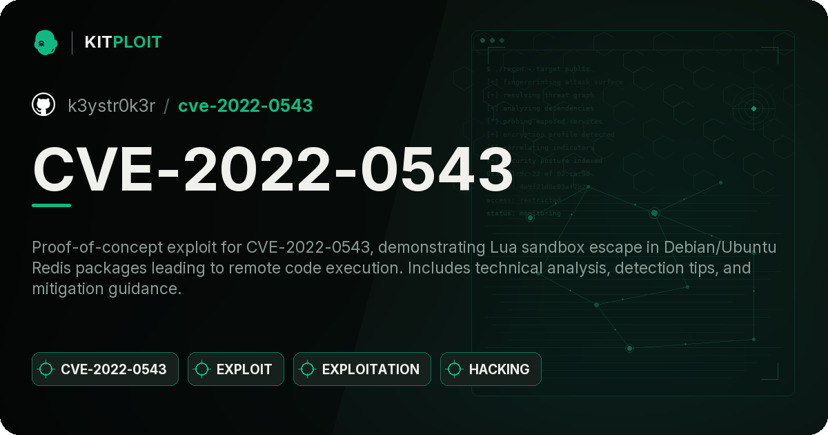 CVE-2022-0543 preview
