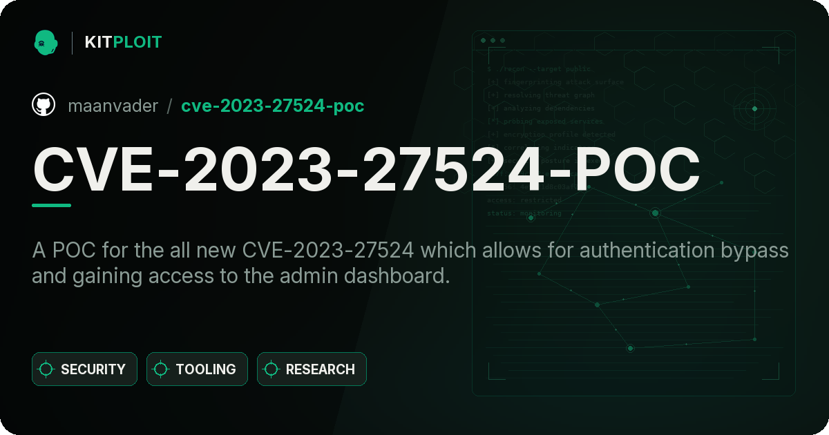 CVE-2023-27524-POC preview