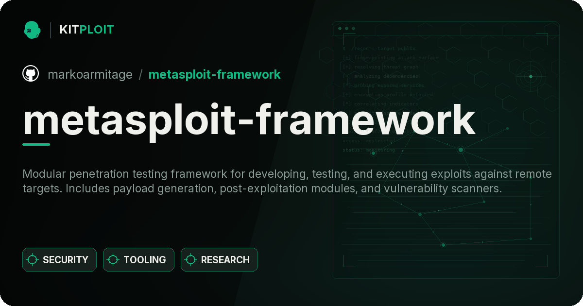 metasploit-framework preview