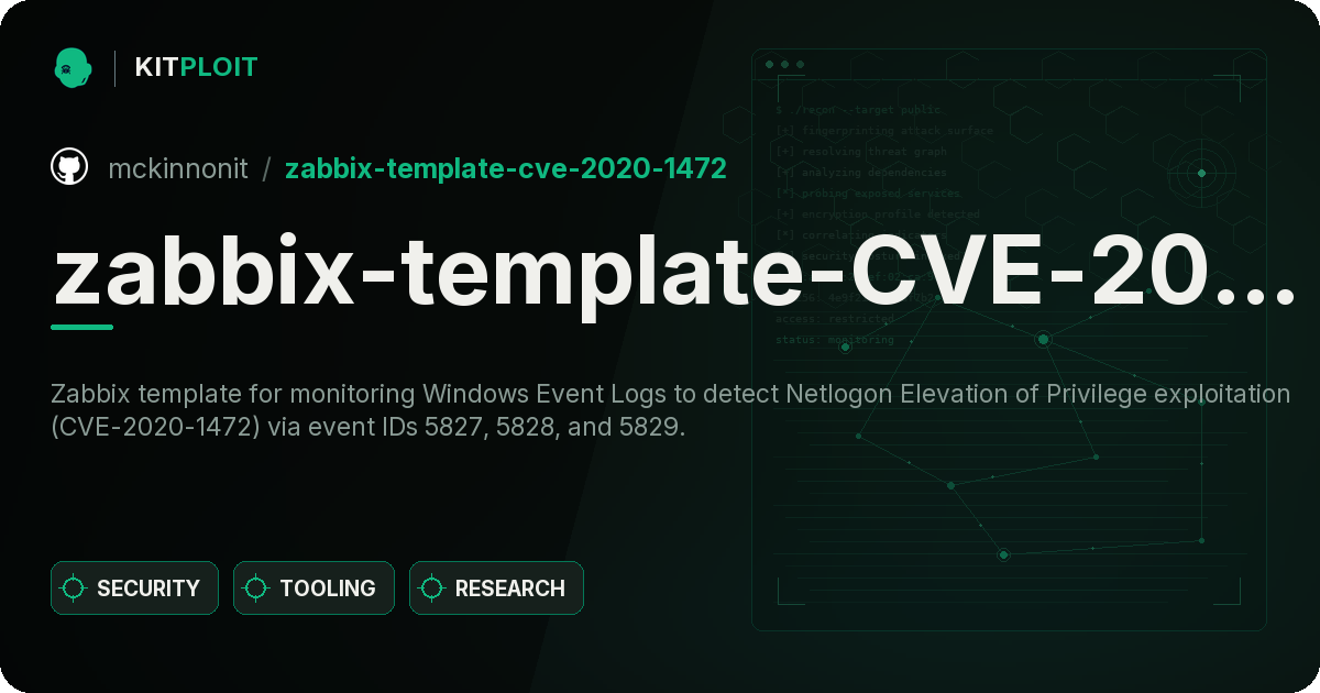 zabbix-template-CVE-2020-1472 preview