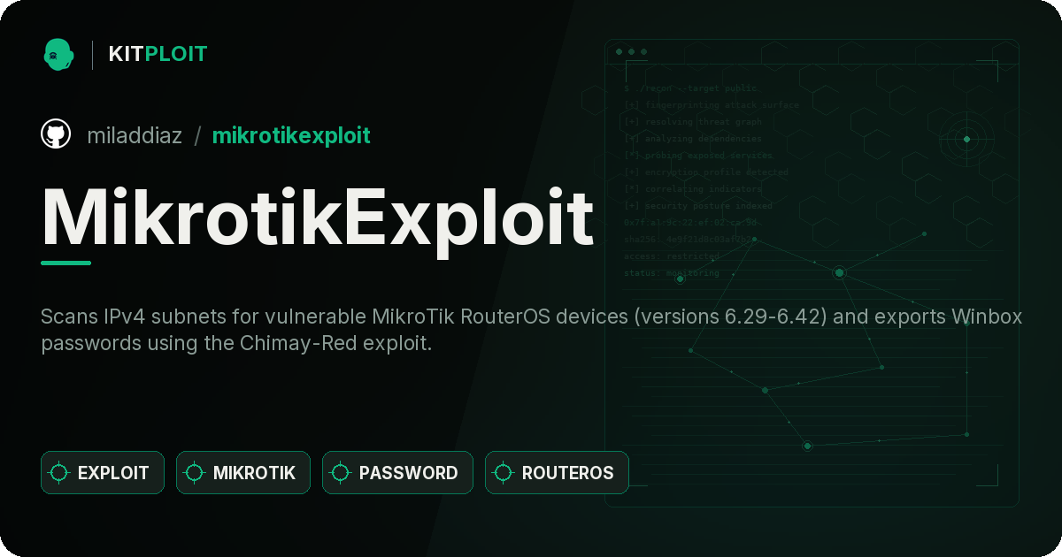 MikrotikExploit preview