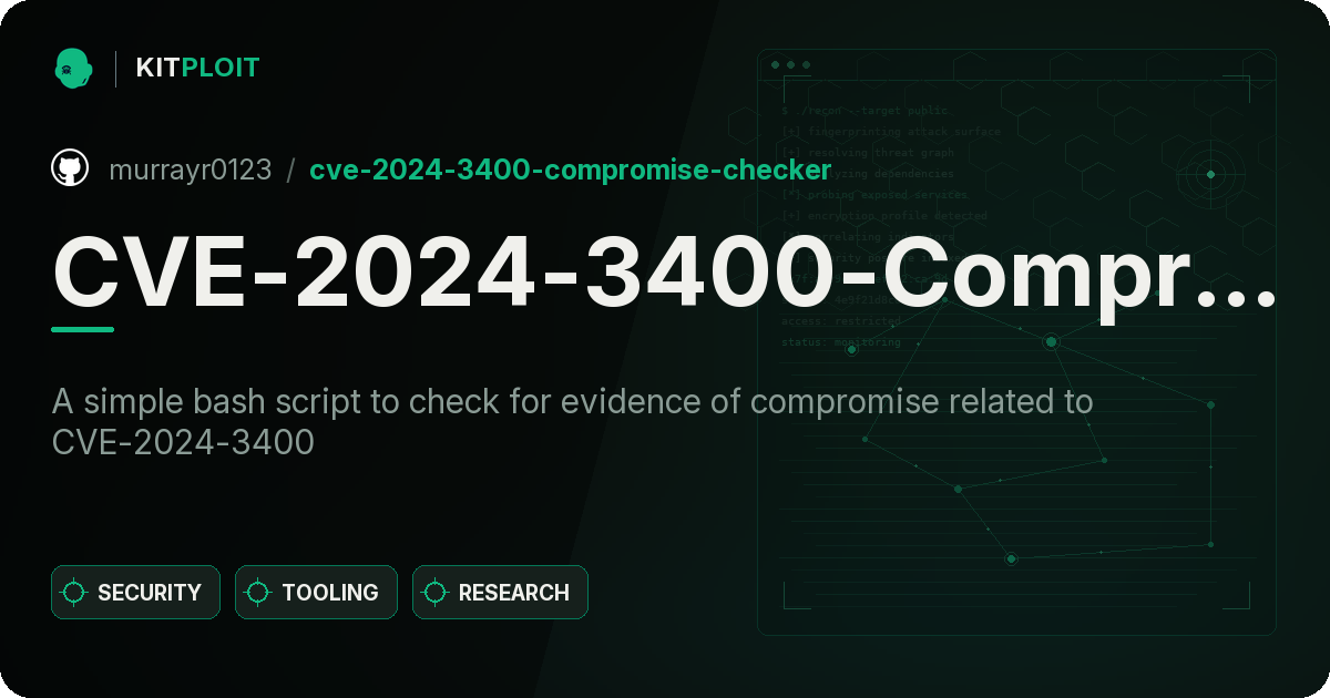 CVE-2024-3400-Compromise-Checker preview