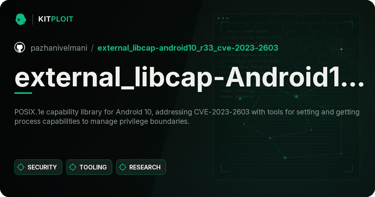 external_libcap-Android10_r33_CVE-2023-2603 preview