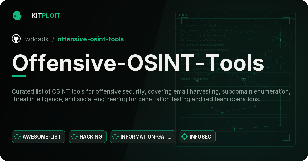 Offensive-OSINT-Tools preview