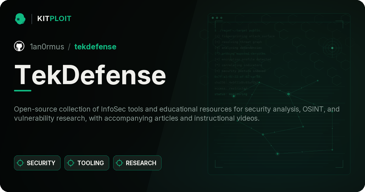 TekDefense preview