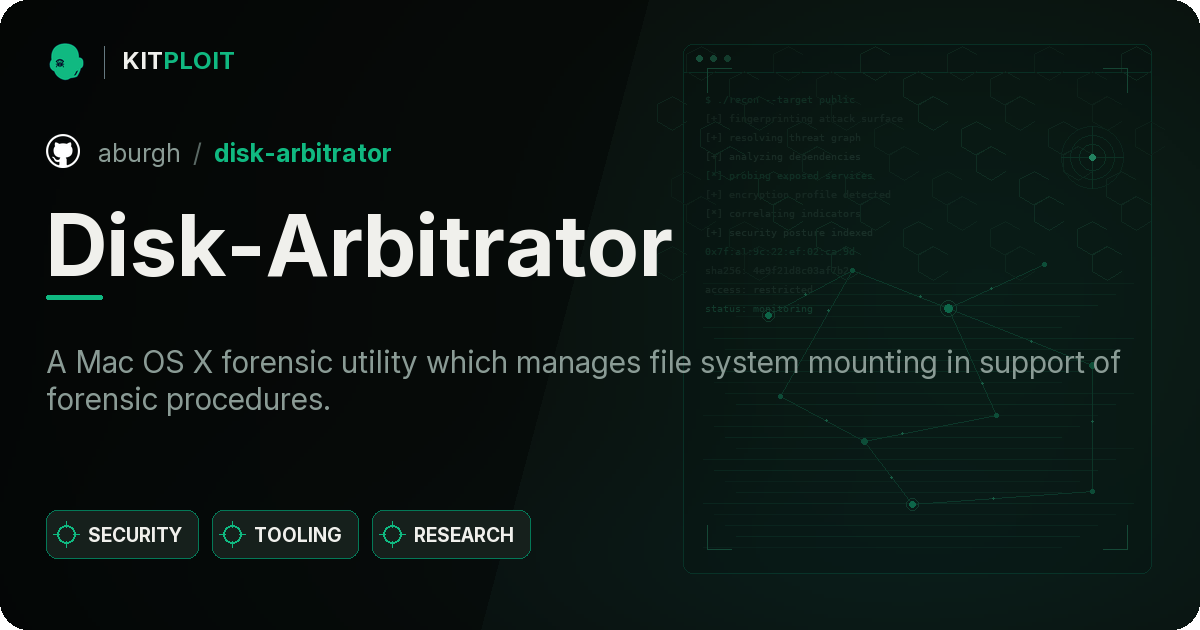 Disk-Arbitrator preview