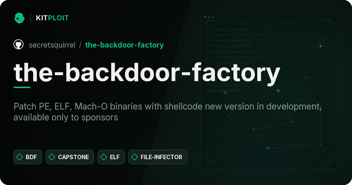the-backdoor-factory preview