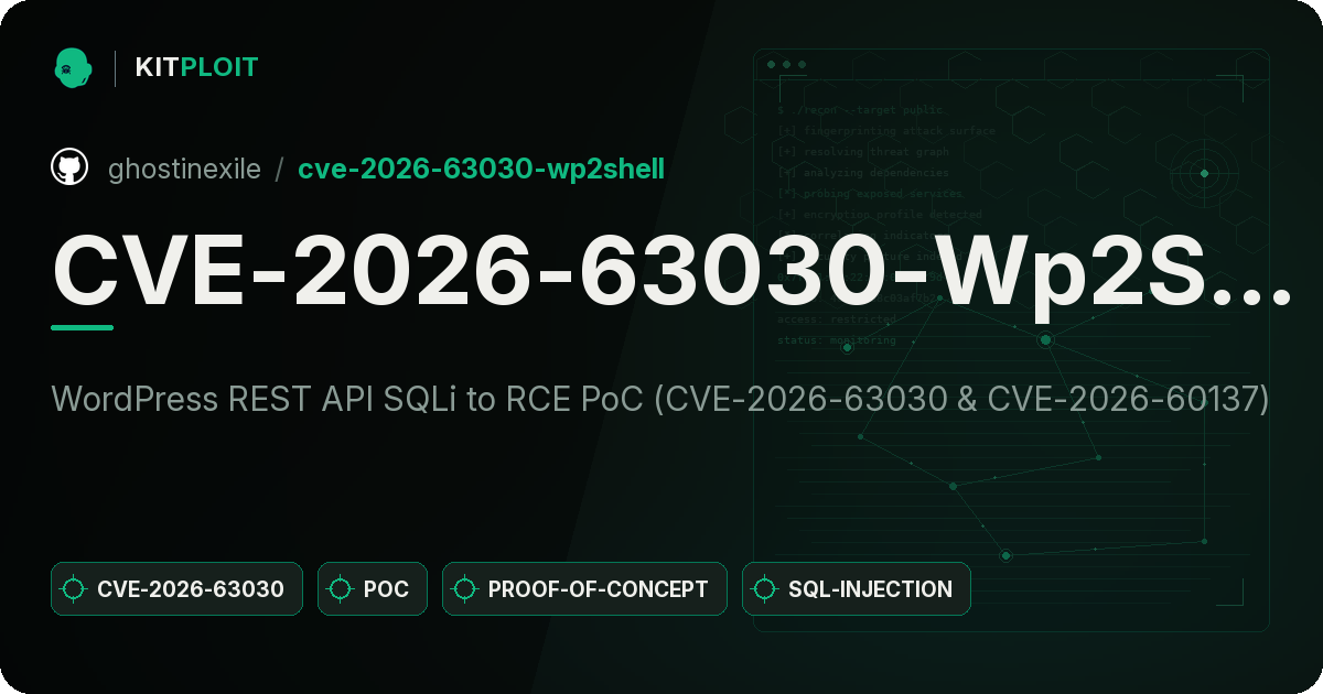 CVE-2026-63030-Wp2Shell preview