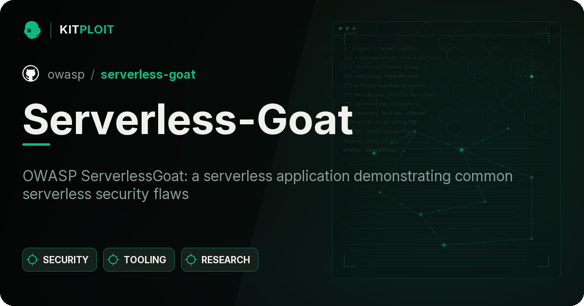 Serverless-Goat preview