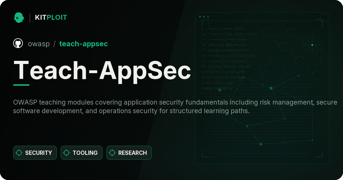 Teach-AppSec preview