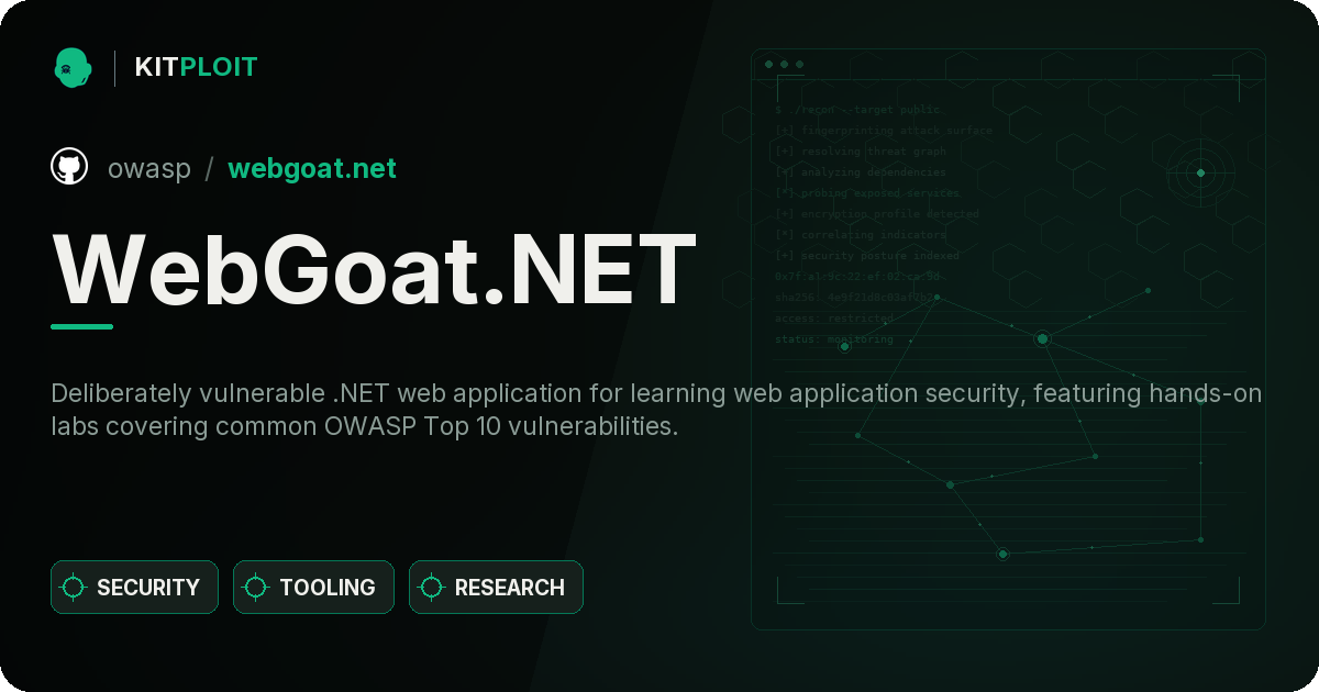 WebGoat.NET preview