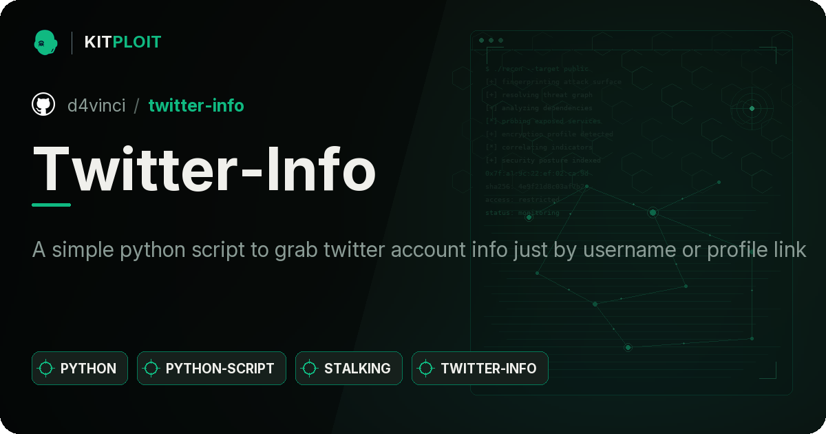 Twitter-Info preview
