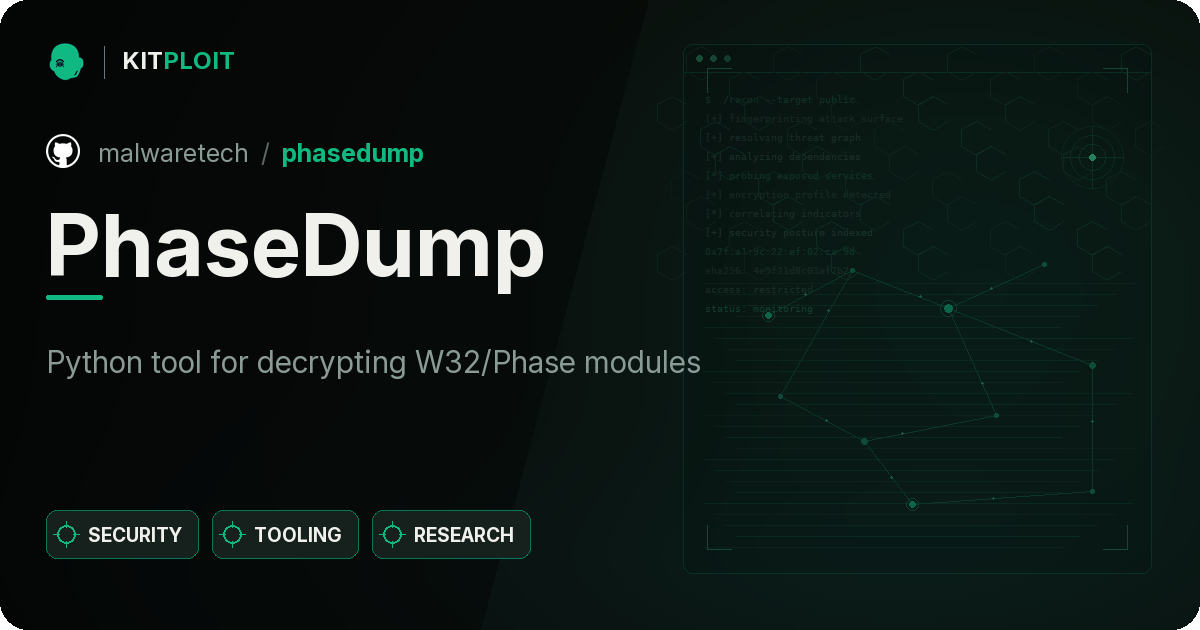 PhaseDump preview