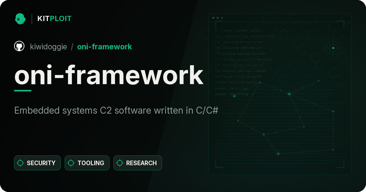 oni-framework preview