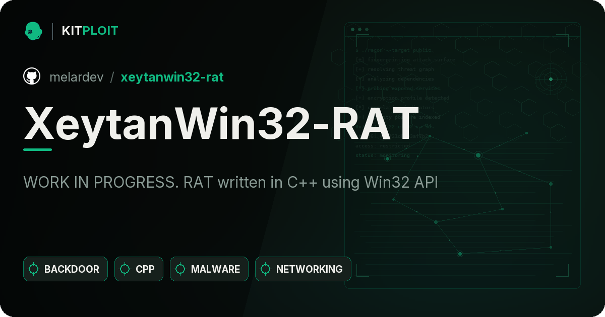 XeytanWin32-RAT preview