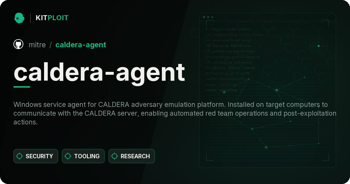 caldera-agent preview