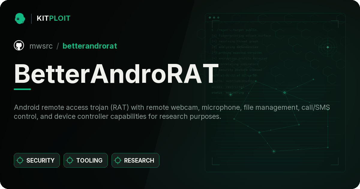 BetterAndroRAT preview