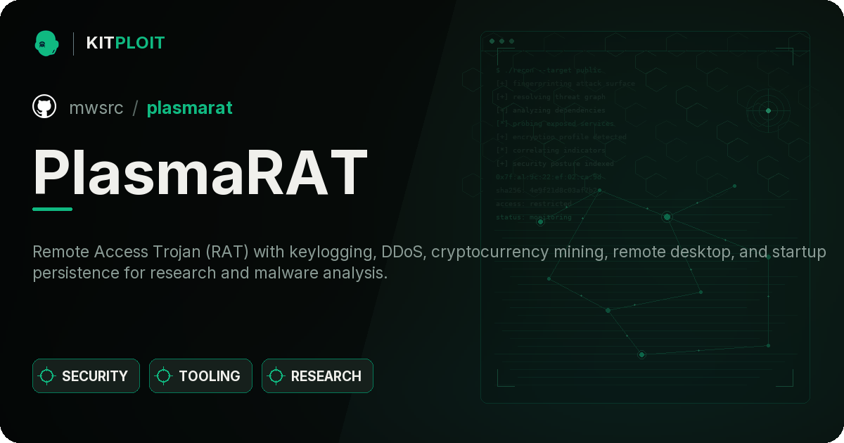 PlasmaRAT preview