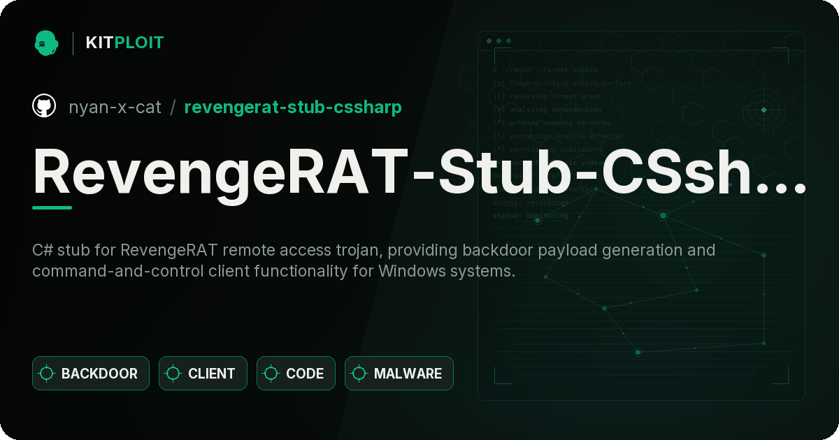 RevengeRAT-Stub-CSsharp preview