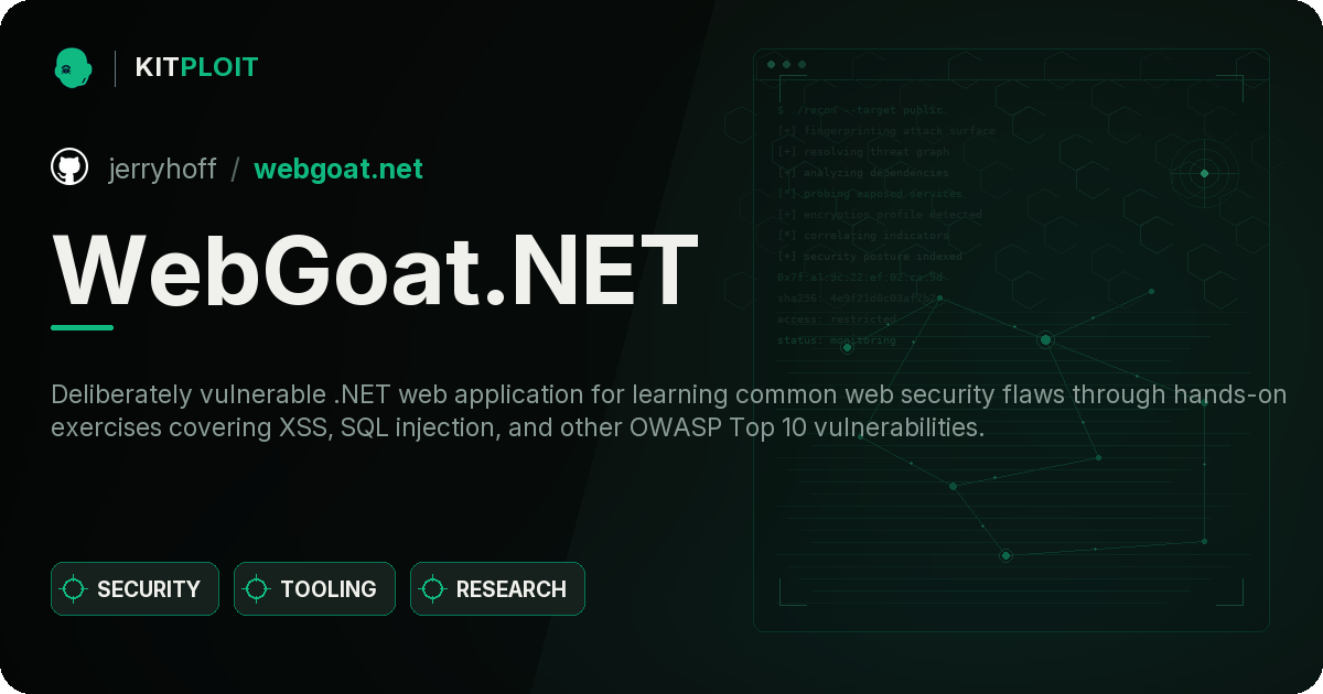 WebGoat.NET preview
