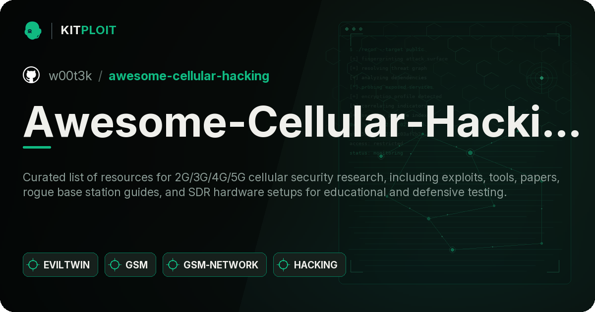 Awesome-Cellular-Hacking preview