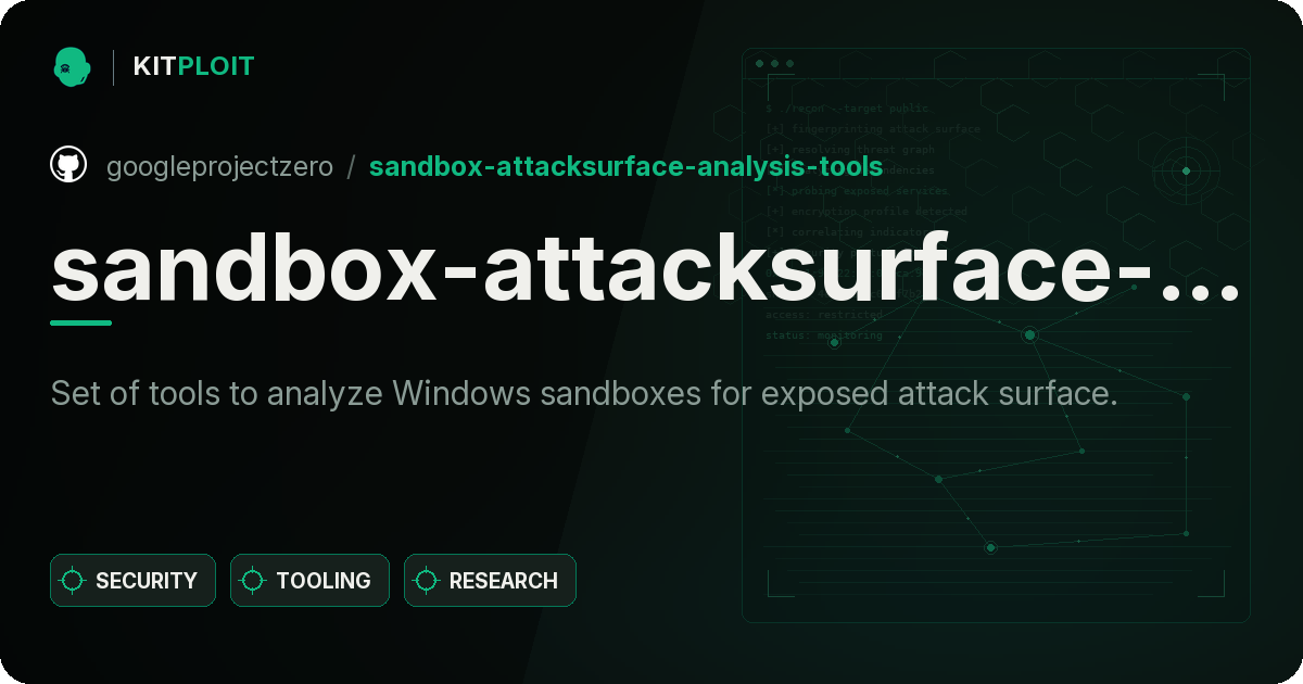 sandbox-attacksurface-analysis-tools preview