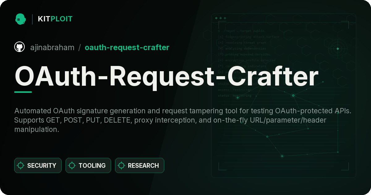 OAuth-Request-Crafter preview