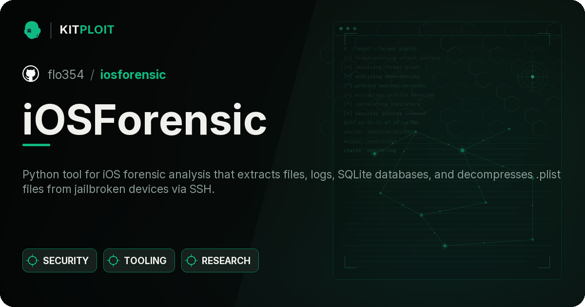 iOSForensic preview