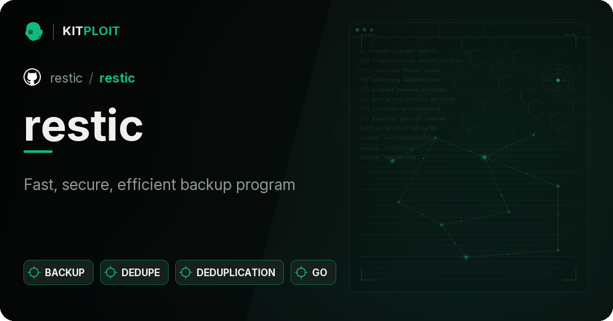 restic preview