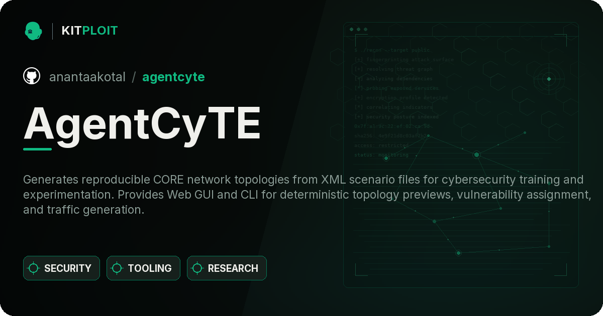 AgentCyTE preview