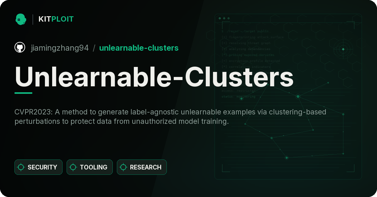 Unlearnable-Clusters preview