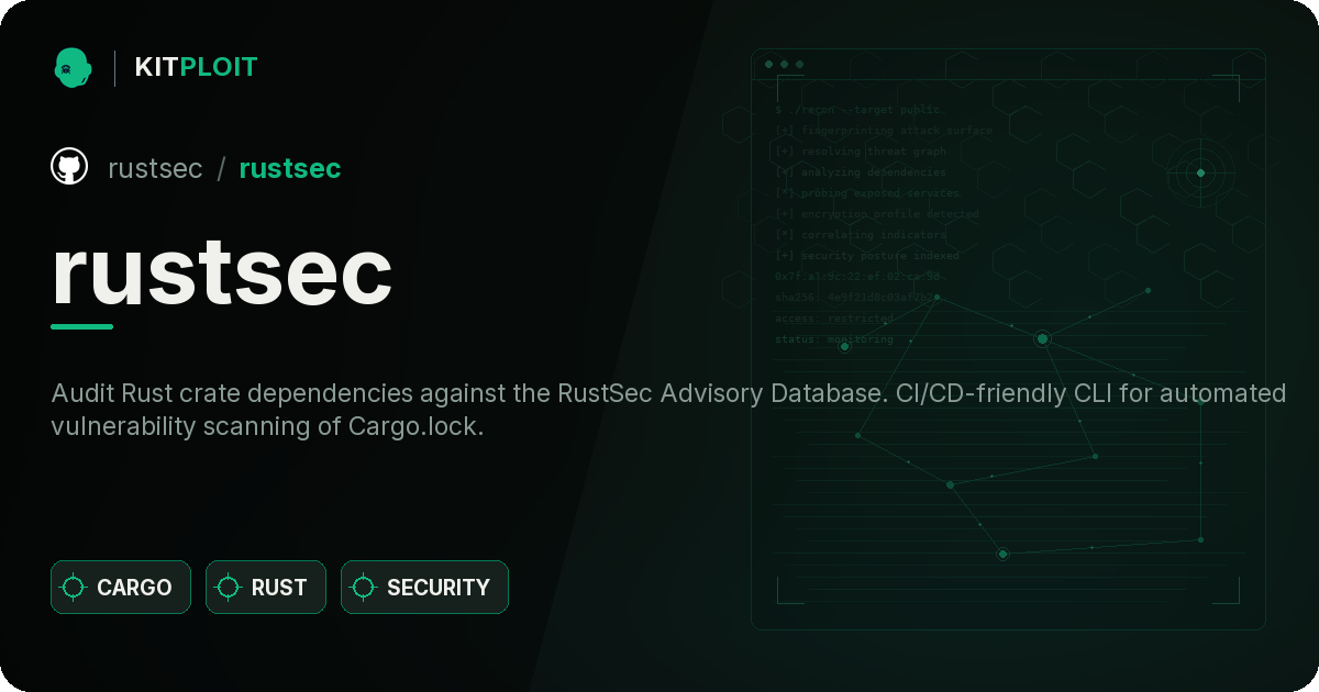 rustsec preview