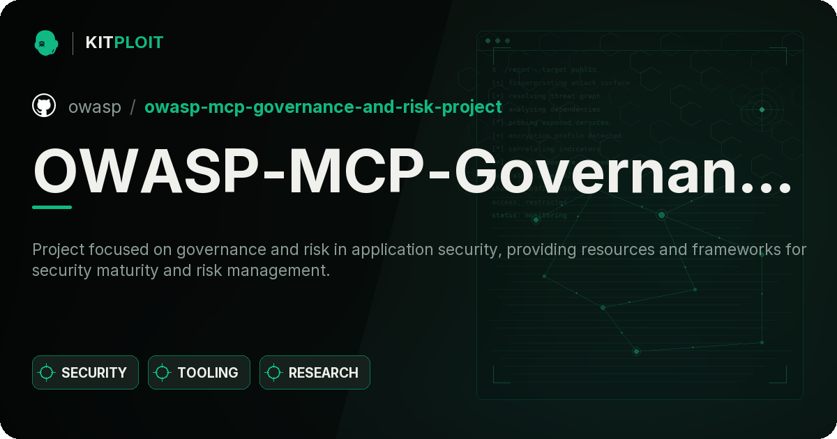 OWASP-MCP-Governance-and-Risk-Project preview