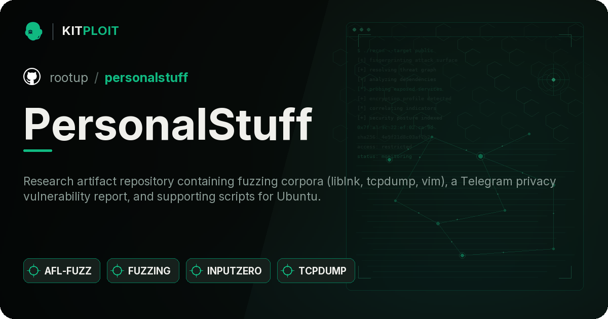 PersonalStuff preview