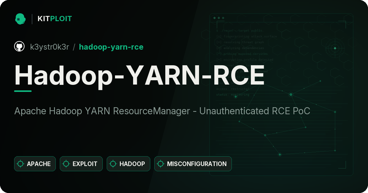 Hadoop-YARN-RCE preview