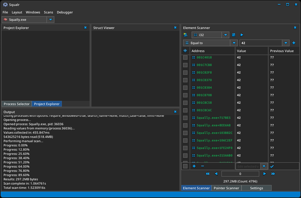 Squalr preview