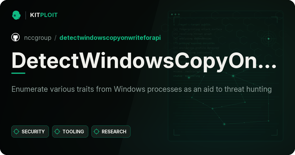 DetectWindowsCopyOnWriteForAPI preview