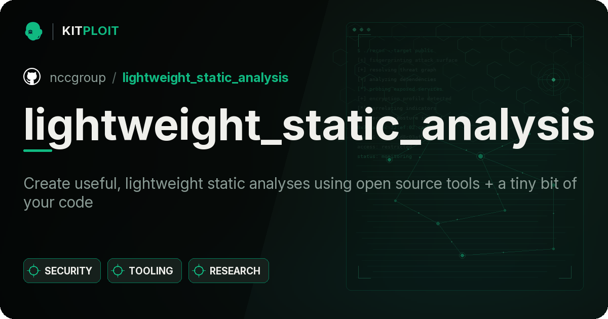 lightweight_static_analysis preview