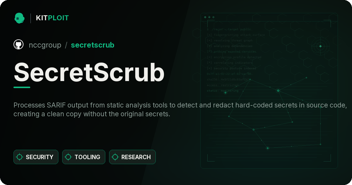SecretScrub preview