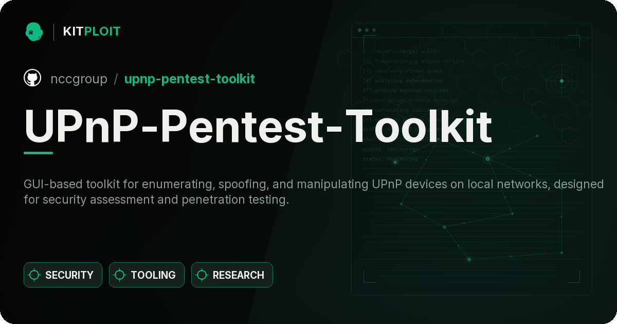 UPnP-Pentest-Toolkit preview