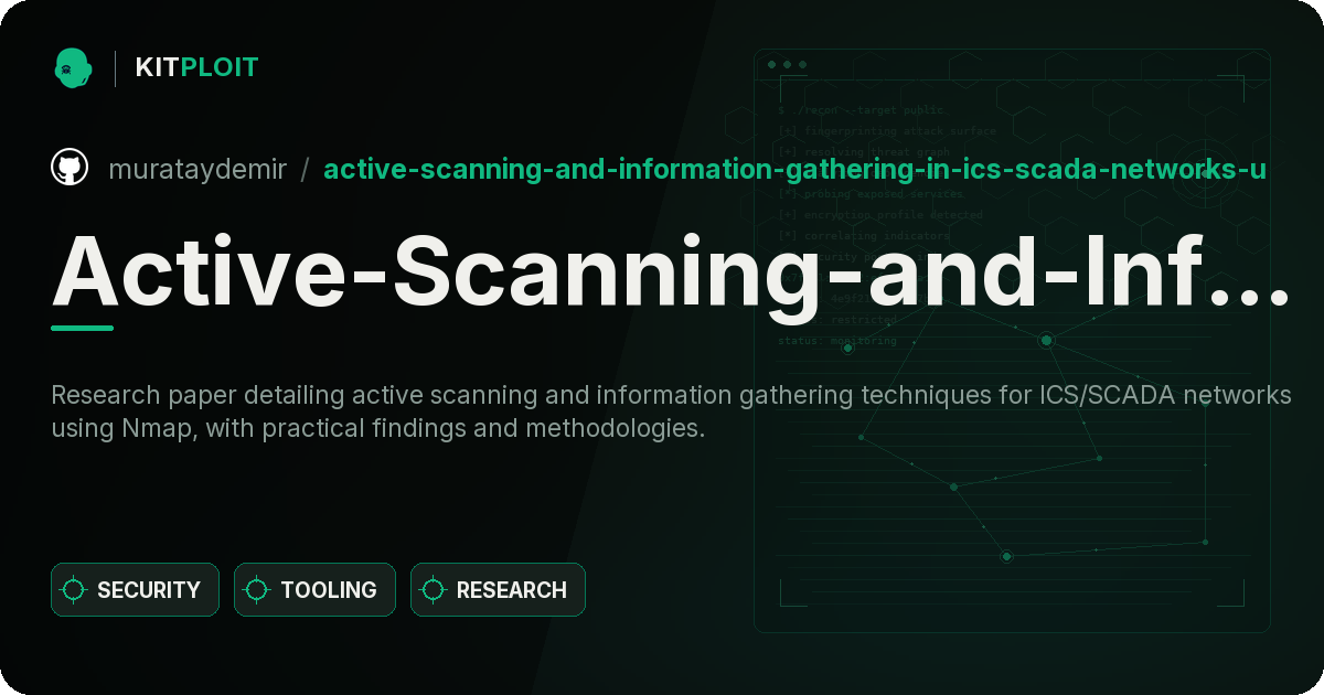 Active-Scanning-and-Information-Gathering-in-ICS-SCADA-Networks-Using-Network-Mapper-NMAP preview