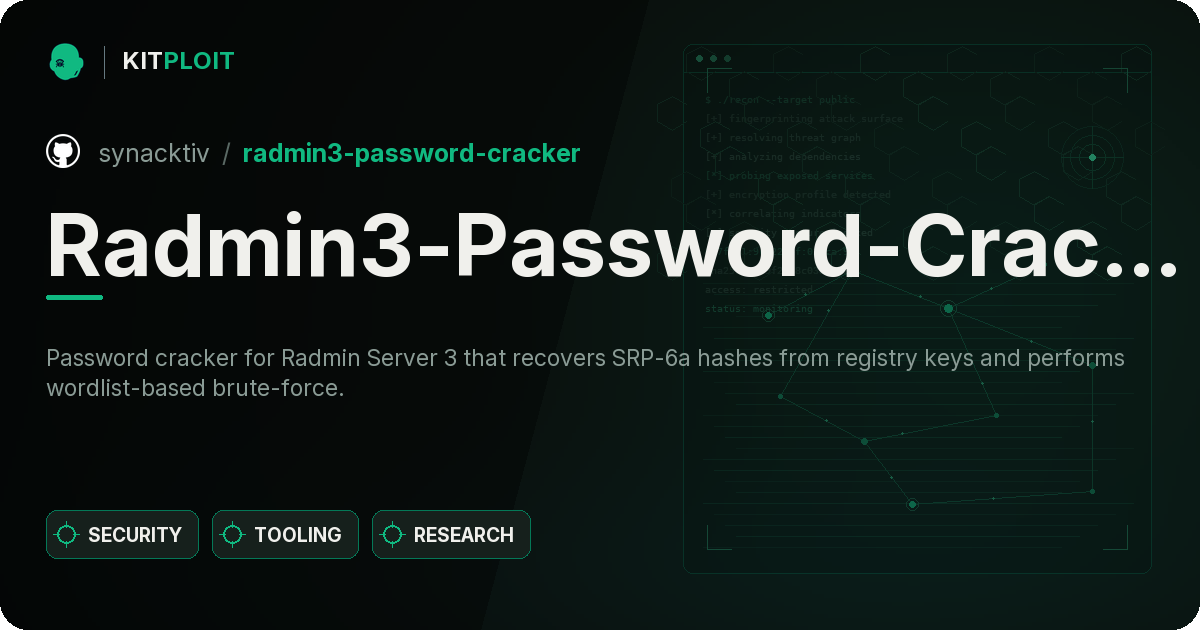 Radmin3-Password-Cracker preview