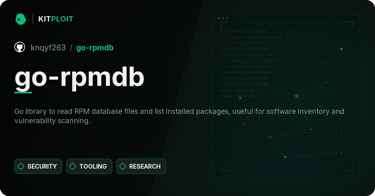 go-rpmdb preview